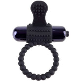 FANTASY C-RINGZ - BLACK SILICONE VIBRATING RING FANTASY C-RING